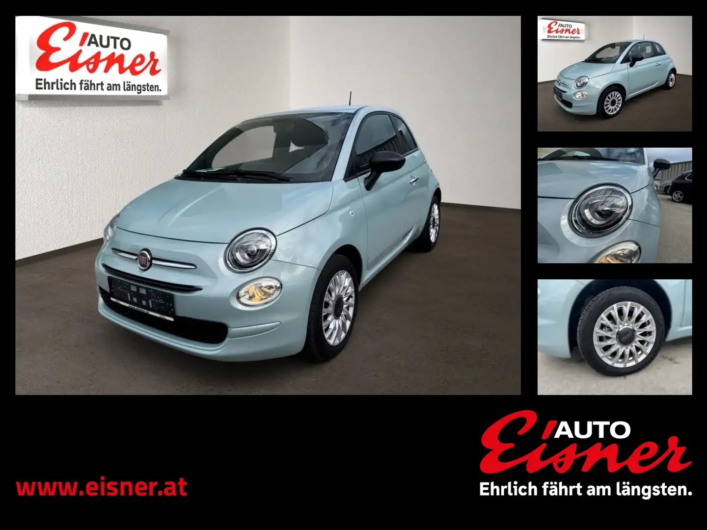 Fiat 500 FIREFLY HYBRID Klima Grün - 1