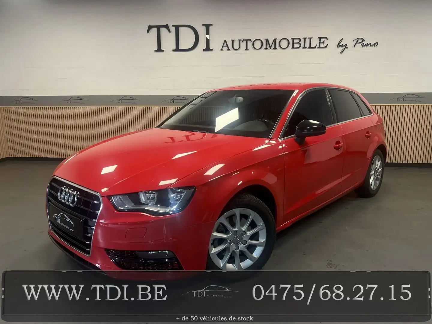 Audi A3 A3 Sportback 2.0 TDi Ambiente*150cv*5 Portes*Gps* Rojo - 1