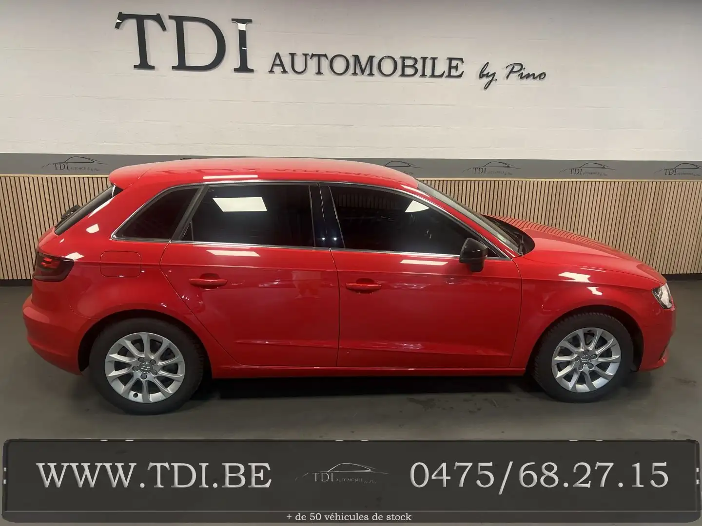 Audi A3 ✔A3 Sportback 2.0 TDi Ambiente*150cv*Cuir*Gps* Rood - 2
