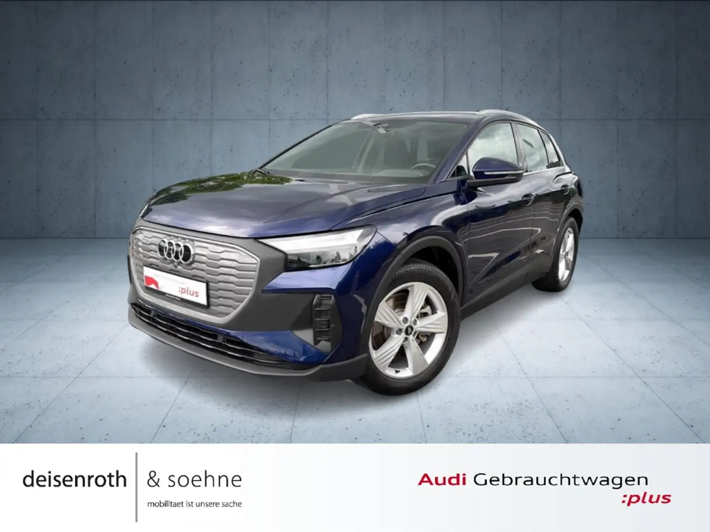 Audi Q4 e-tron 45 Nav/AHK/PBox/StandKlima/ASI/Assist/sound/Temp/S Blauw - 1