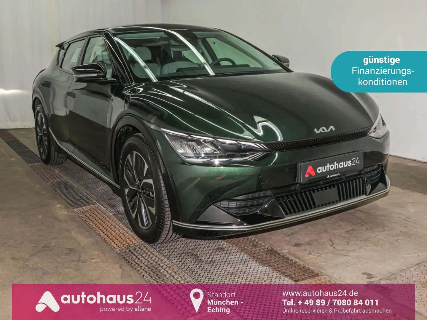 Kia EV6 Elektro 77,4 kW LED|Navi|Kamera|ACC|Sitzhz Grün - 1