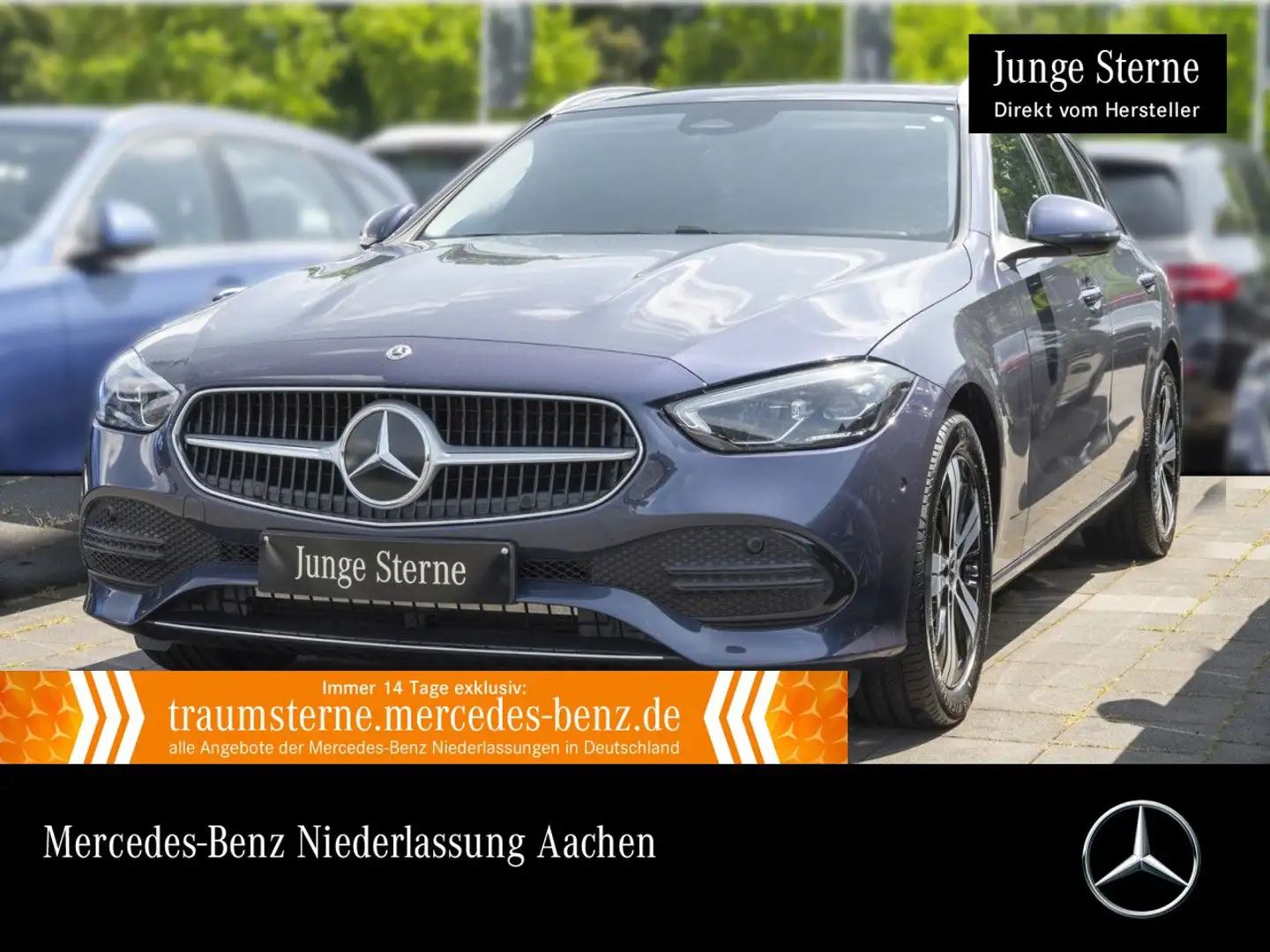 Mercedes-Benz C 300 e T AVANTG+PANO+LED+KAMERA+TOTW+KEYLESS+9G Blau - 1