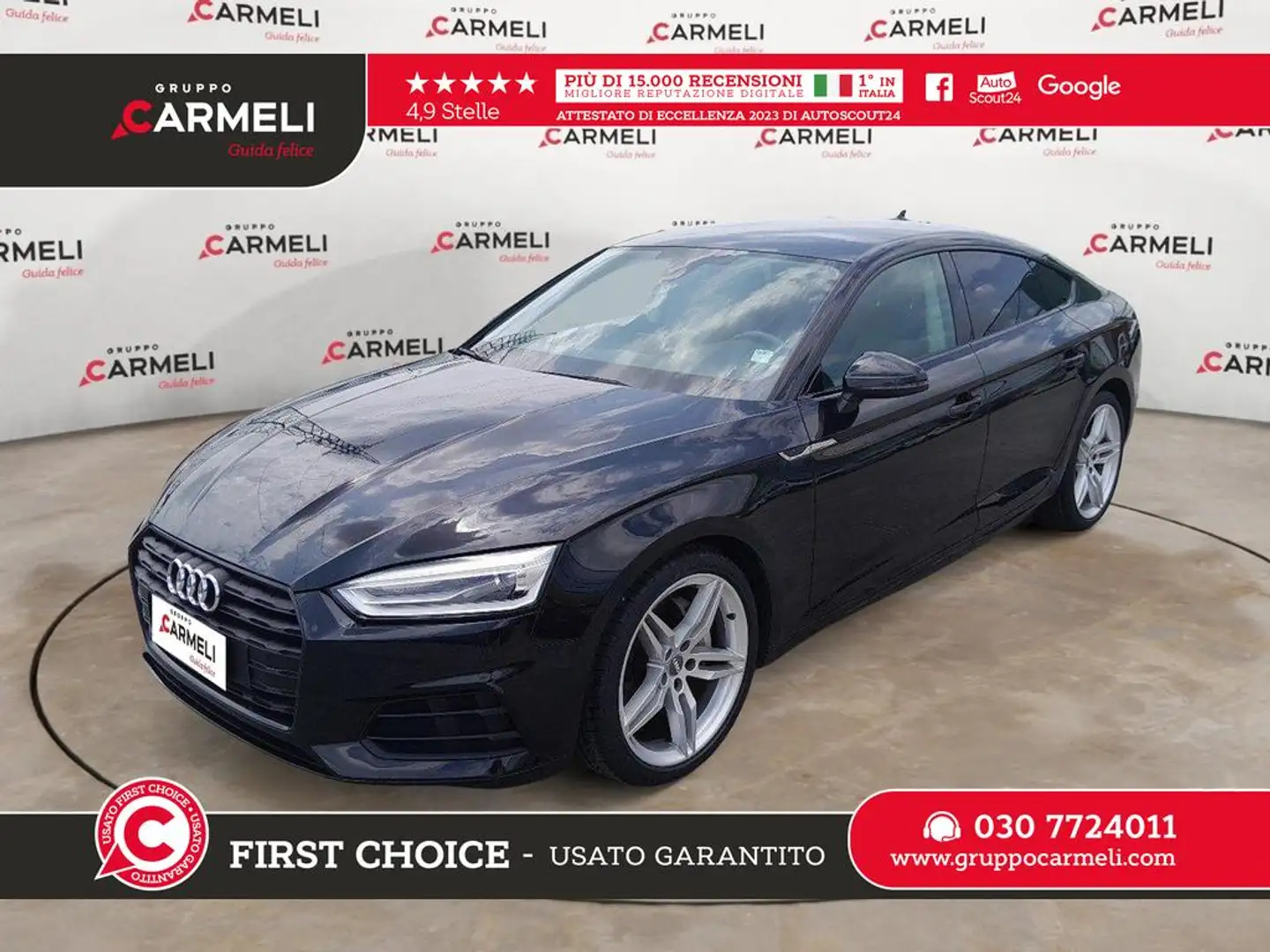 Audi A5 Sportback 40 2.0 tdi 190cv s-tronic Nero - 1