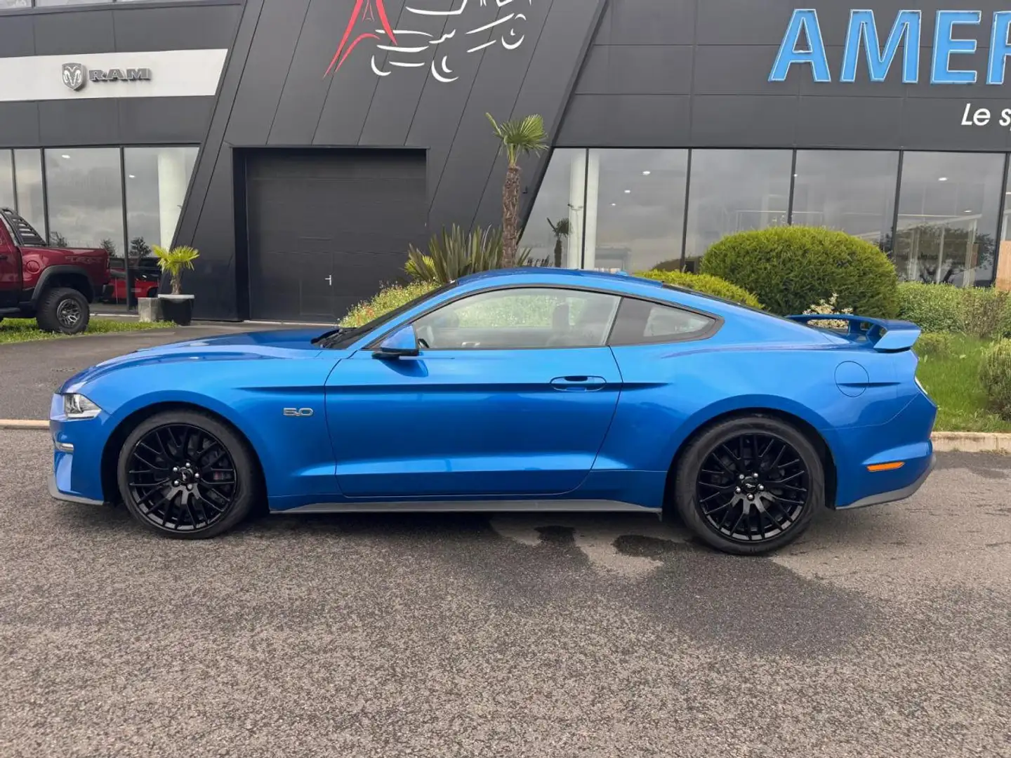 Ford Mustang GT FASTBACK 5.0L V8 450ch Bleu - 2