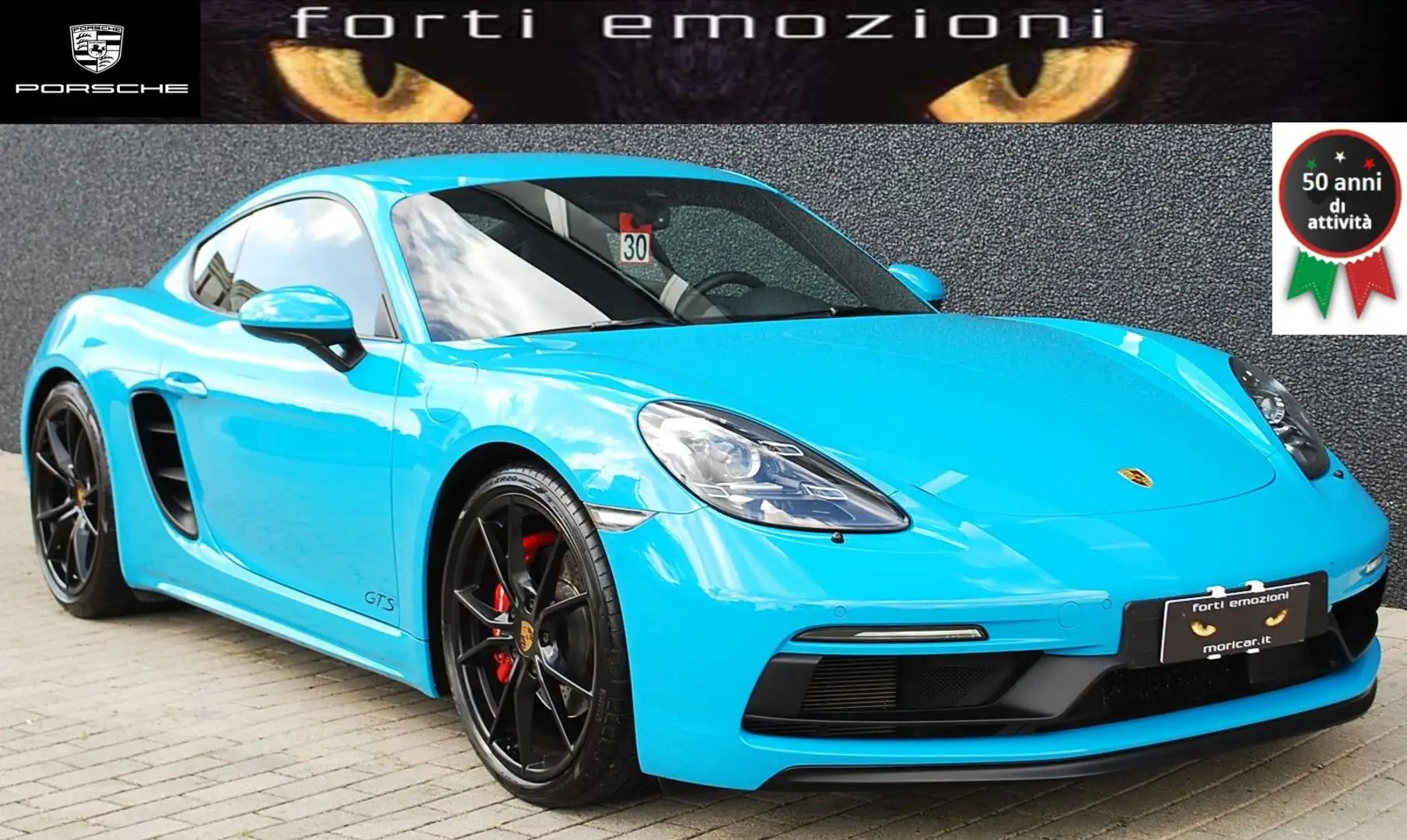 Porsche 718 718 Cayman  GTS Синій - 1