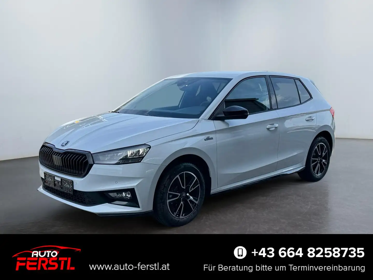 Skoda Fabia 1.0 TSI Monte Carlo DSG 2ZoKl SHZ ACC 2xPDC LED... Wit - 1