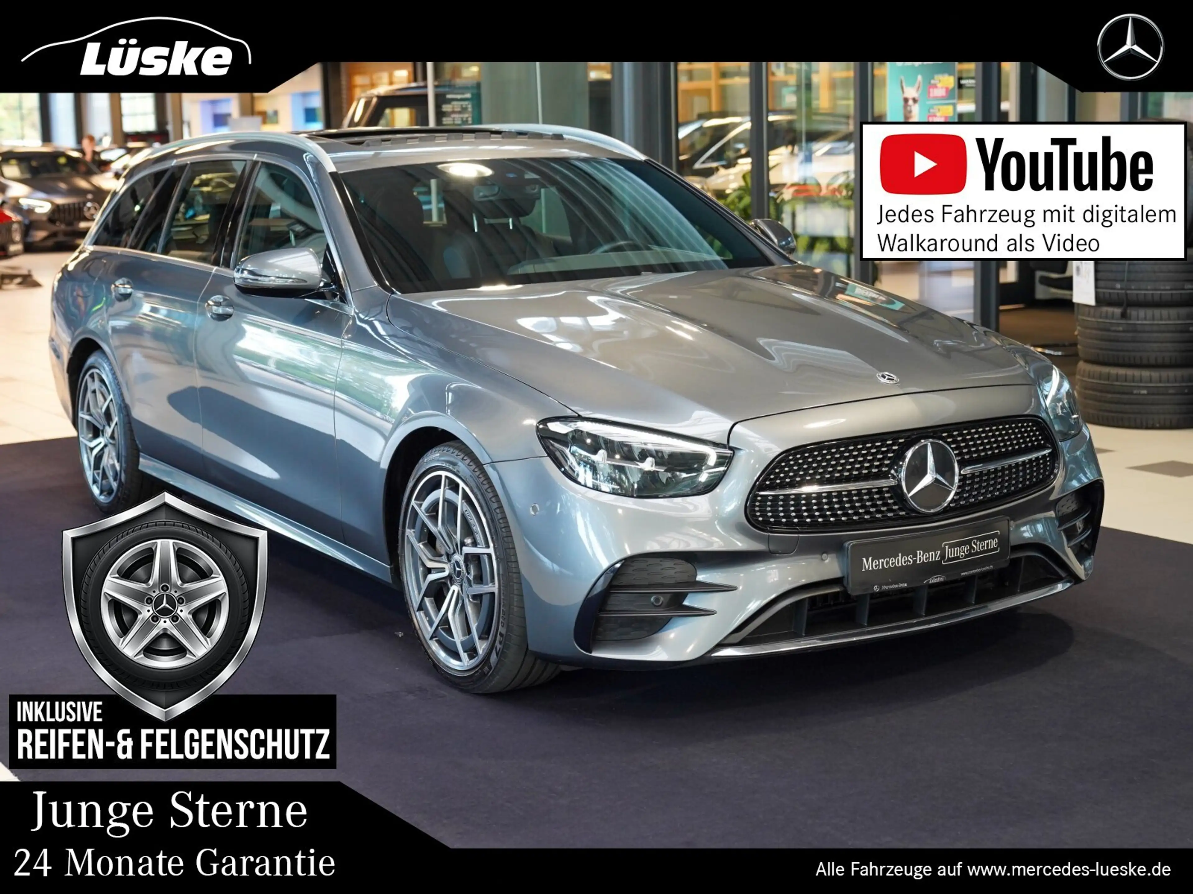Mercedes-Benz E 220 d T 4M AMG Line Schiebedach Anhängevorrich