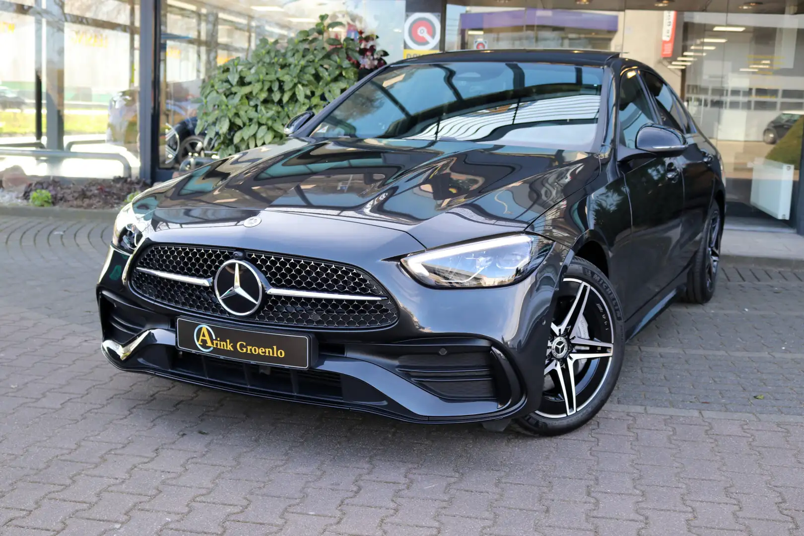 Mercedes-Benz C 300 e Business Solution AMG Panoramadak Memory stoelen Gris - 1
