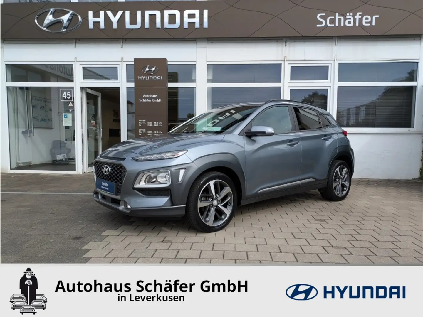 Hyundai KONA Style Apple CarPlay Klimaautom Kom-paket DAB SHZ L Argent - 1