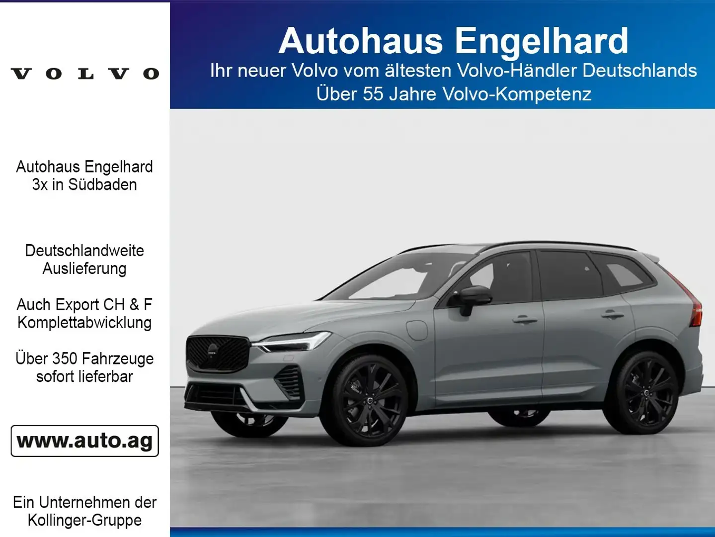 Volvo XC60 T6 PLUS BLACK ED. LAGOM Grijs - 1