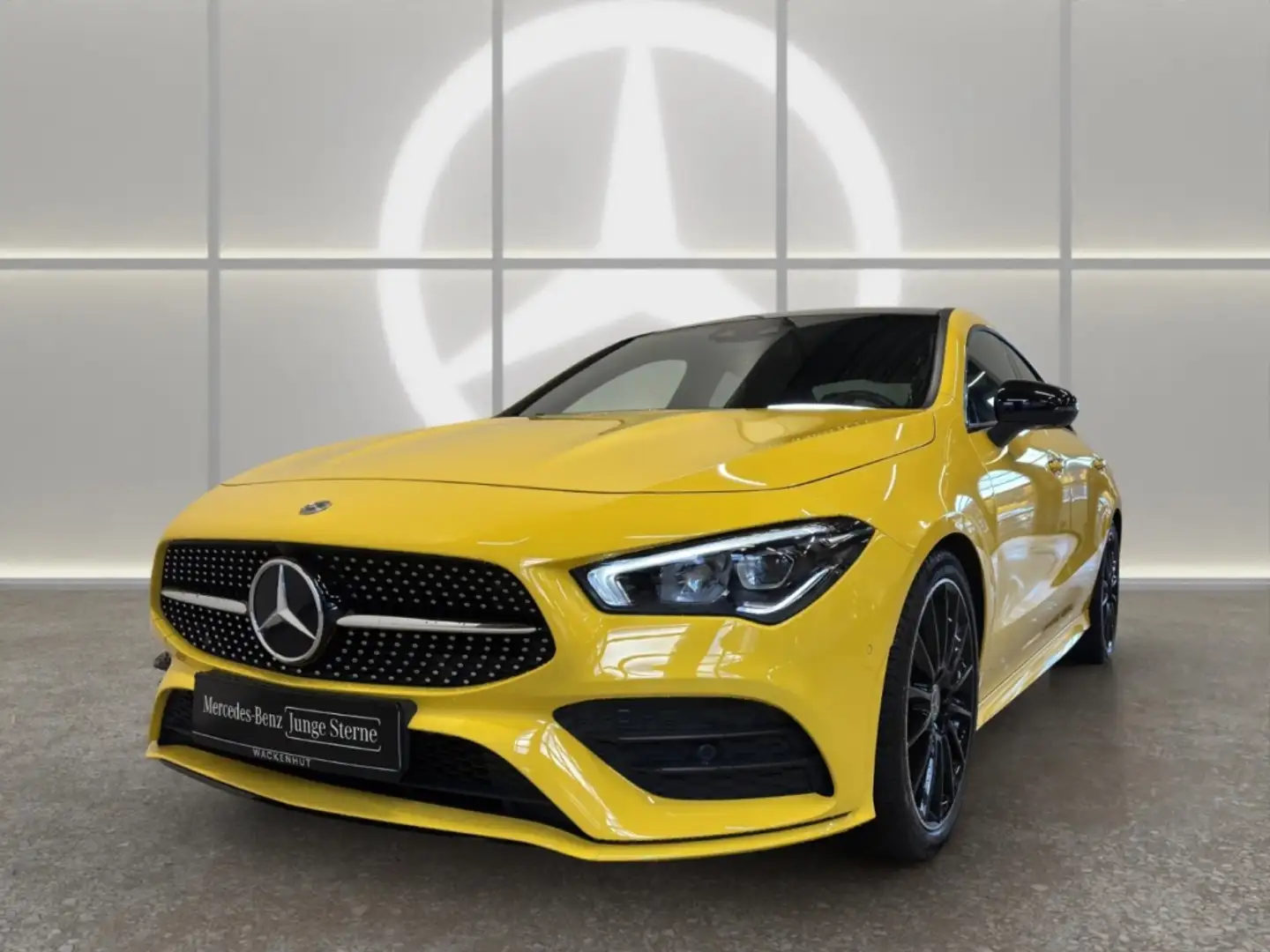 Mercedes-Benz CLA 250 AMG NIGHT+BUS+PANO+STDHZG+HUD+DISTR+360° Gelb - 2
