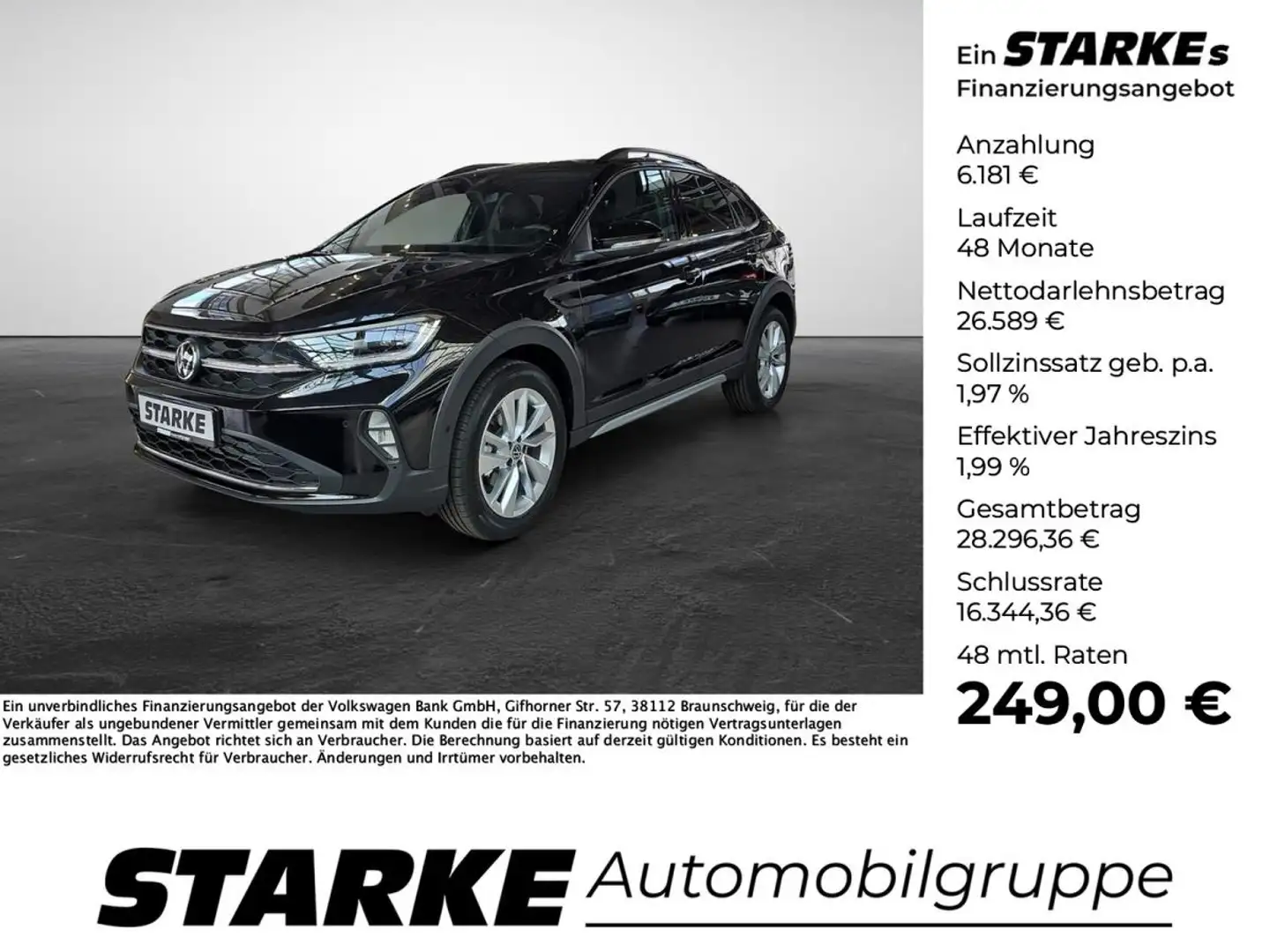 Volkswagen Taigo 1.0 TSI DSG Goal Schwarz - 1
