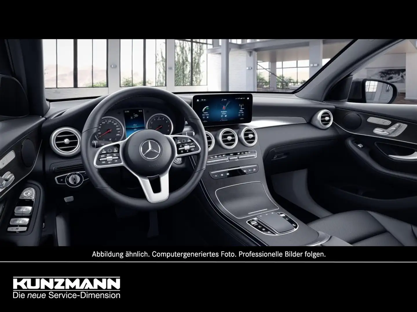 Mercedes-Benz GLC 200 4M Coupé Schiebedach 360° Memory Spur-P Schwarz - 2