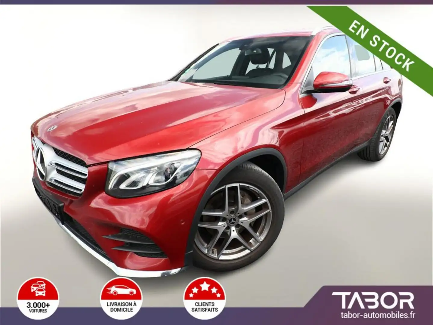 Mercedes-Benz GLC 220 220 d 4M AMG Line LED ParcAs Piros - 1