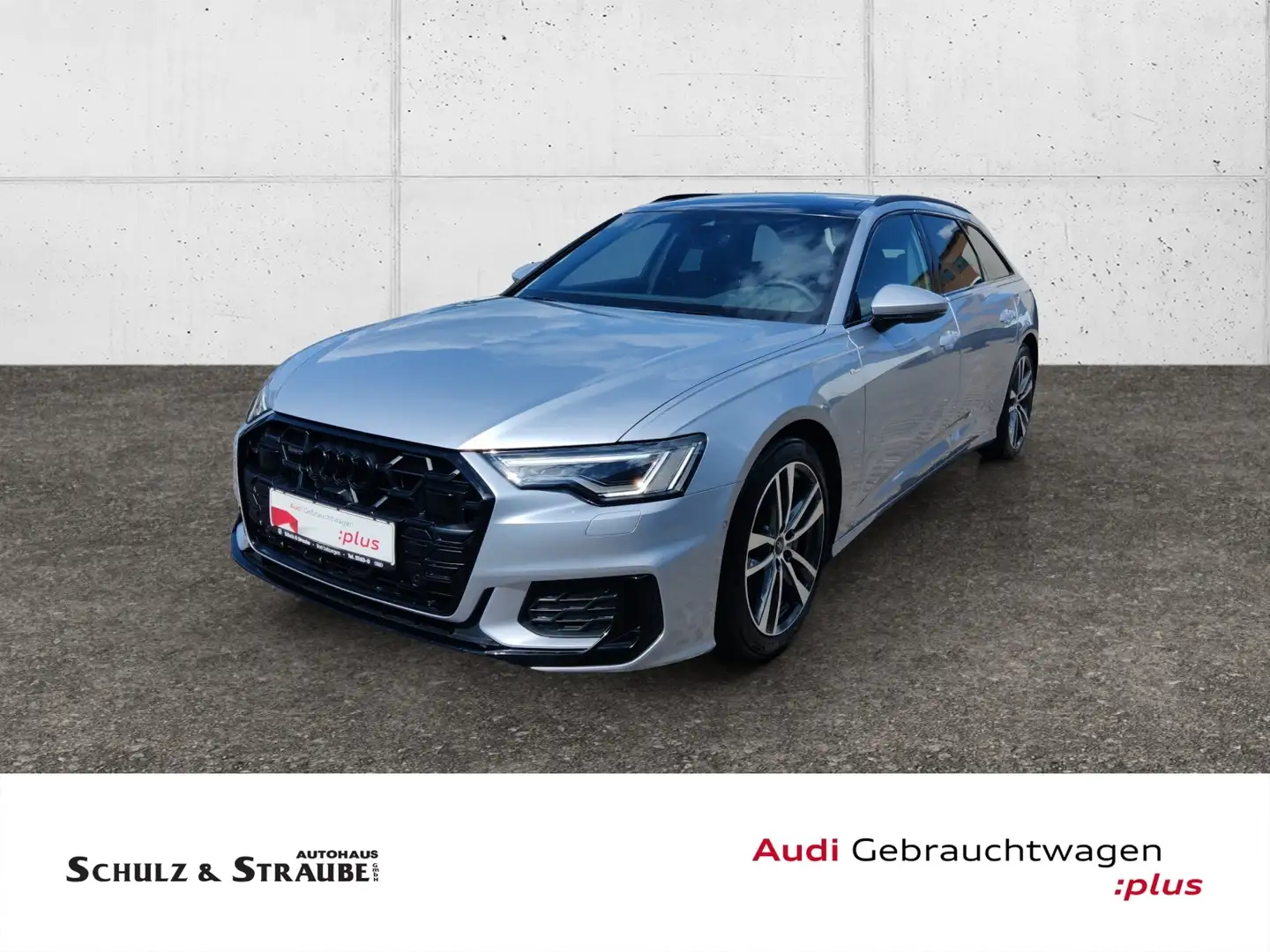 Audi A6 Avant 50 TDI quattro S line Matrix AHK PANO Silber - 2