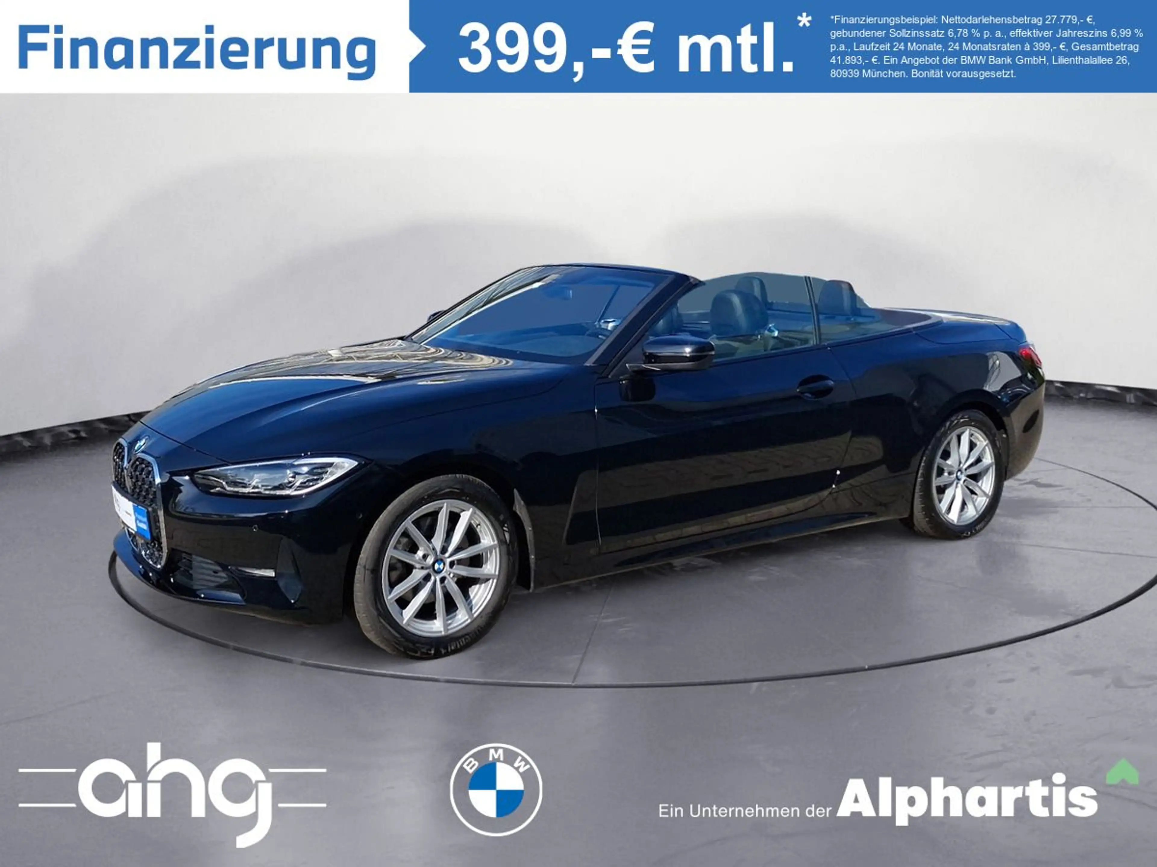 BMW 420 i Cabrio Navi Leder Glasdach LED Scheinwerfer