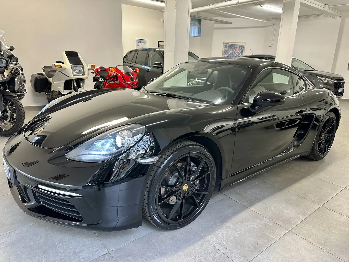 Porsche Cayman BOOK SERV * PSE * VOLANTE ALCANTARA* APPLE CARPLAY Noir - 1