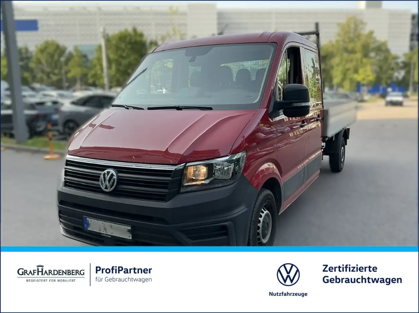 Volkswagen Crafter Pritsche 35 DOKA 2.0 TDI LR AHK Rot - 1