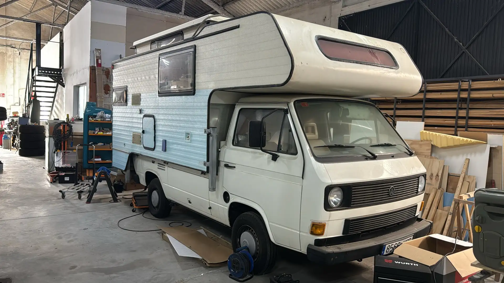 Volkswagen T3 autocaravana Blanco - 1