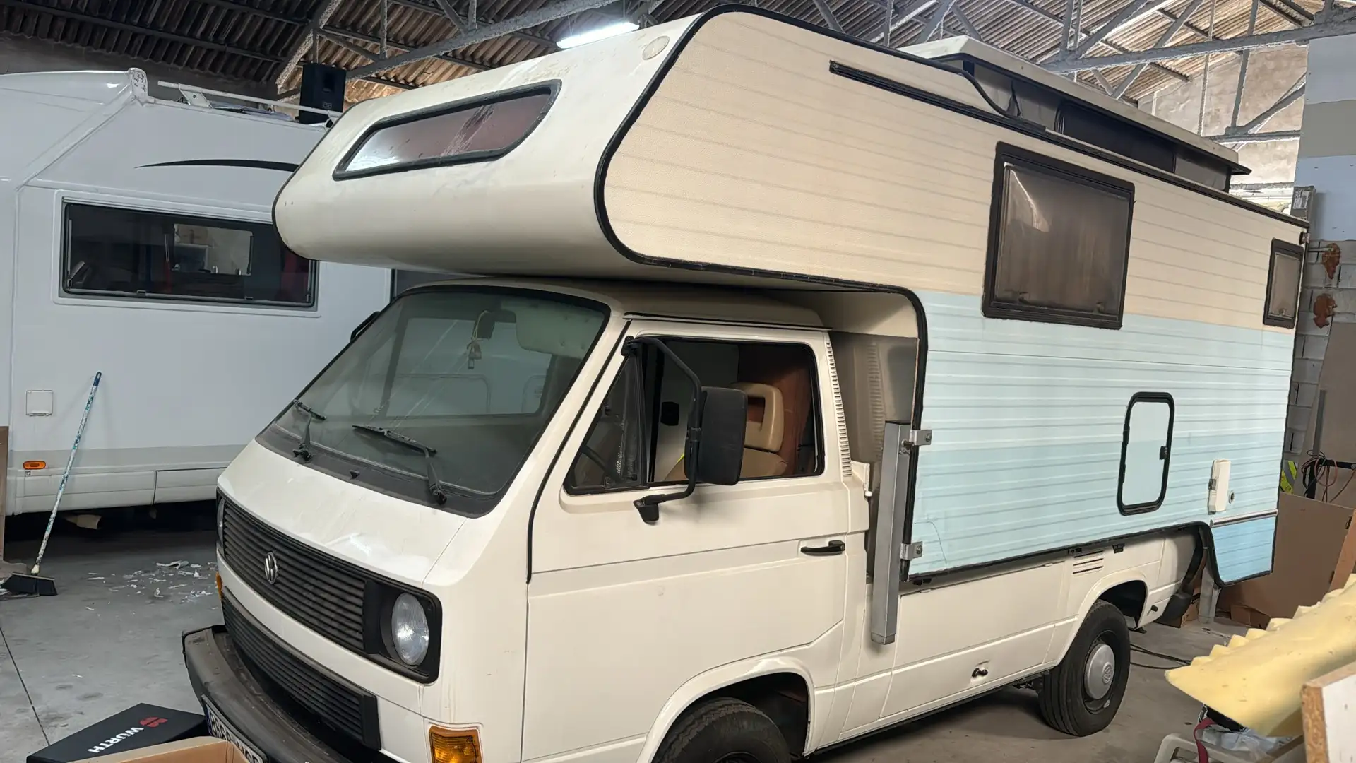 Volkswagen T3 autocaravana Blanc - 2