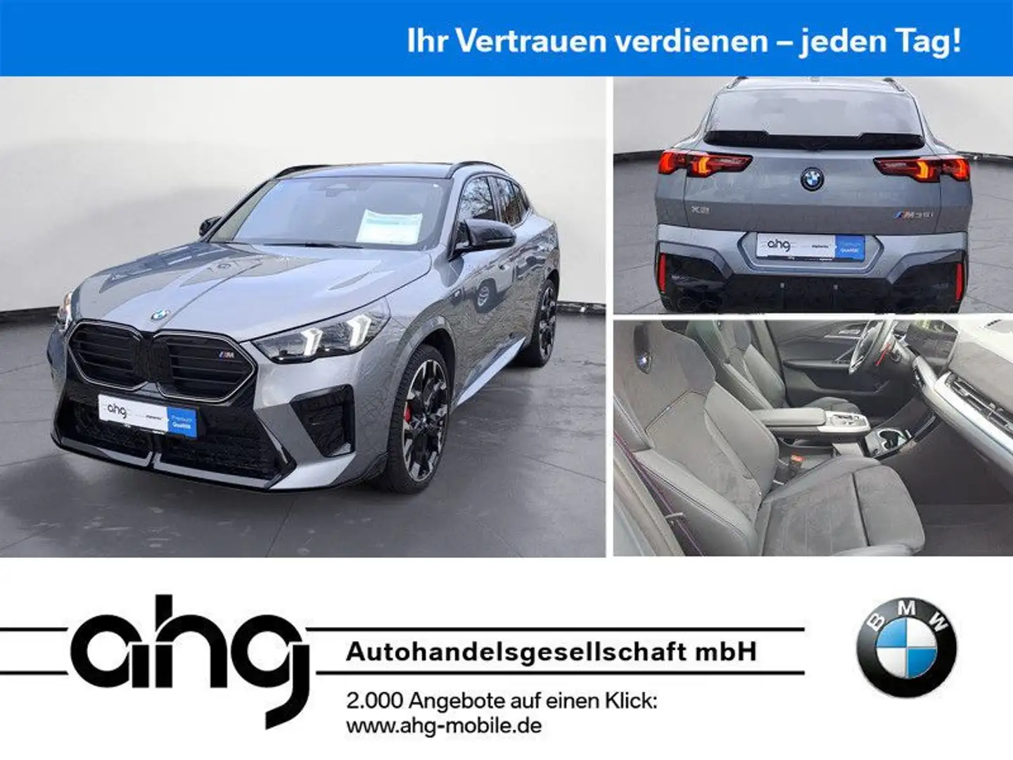 BMW X2 M35i xDrive M Sport Pro Panorama-Glasdach 21- Grau - 1