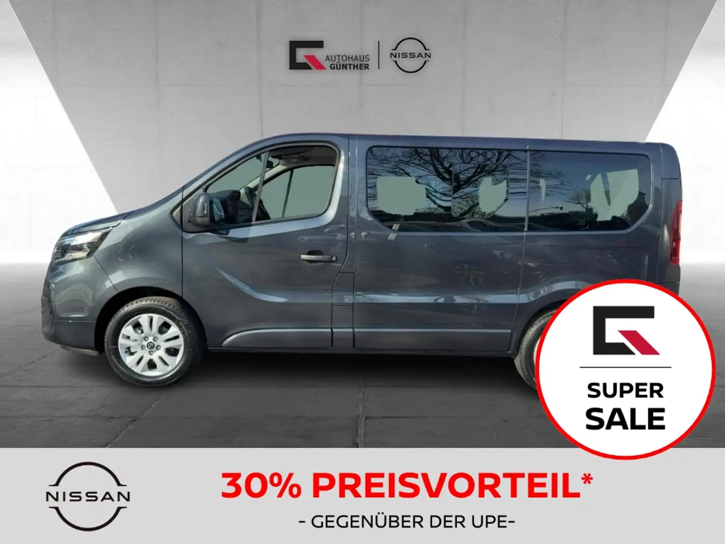 Nissan Primastar TEKNA Kombi8 Automatik dCi170 Winter&Des Grau - 1