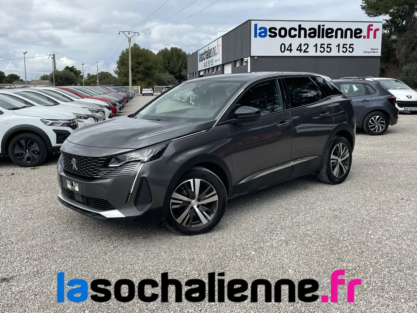 Peugeot 3008 BlueHDi 130ch S\u0026amp;S EAT8 Allure Pack Gris - 1