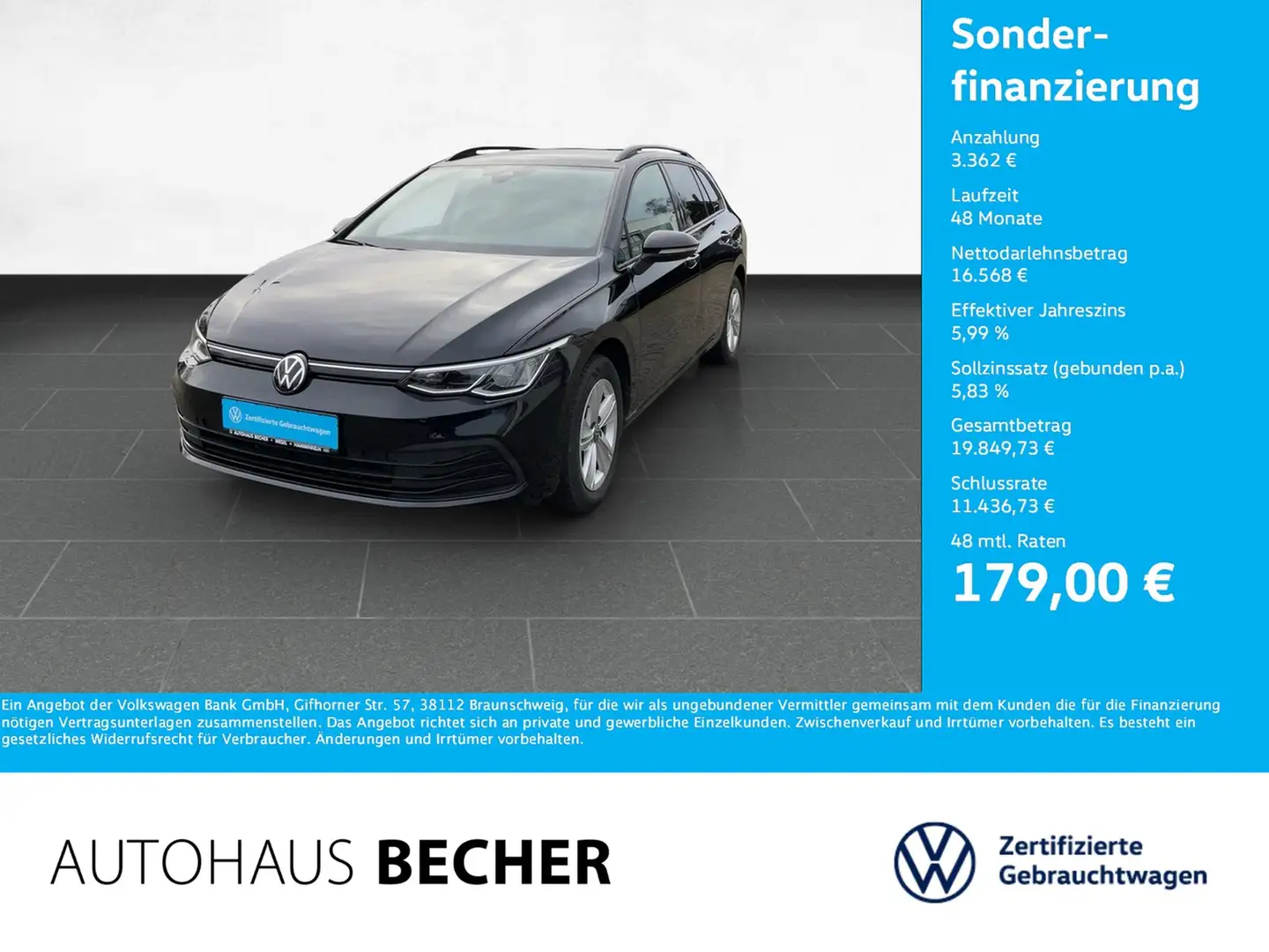 Volkswagen Golf Variant Life 2.0 TDI DSG /LED/Sitzhz/Navi Schwarz - 1