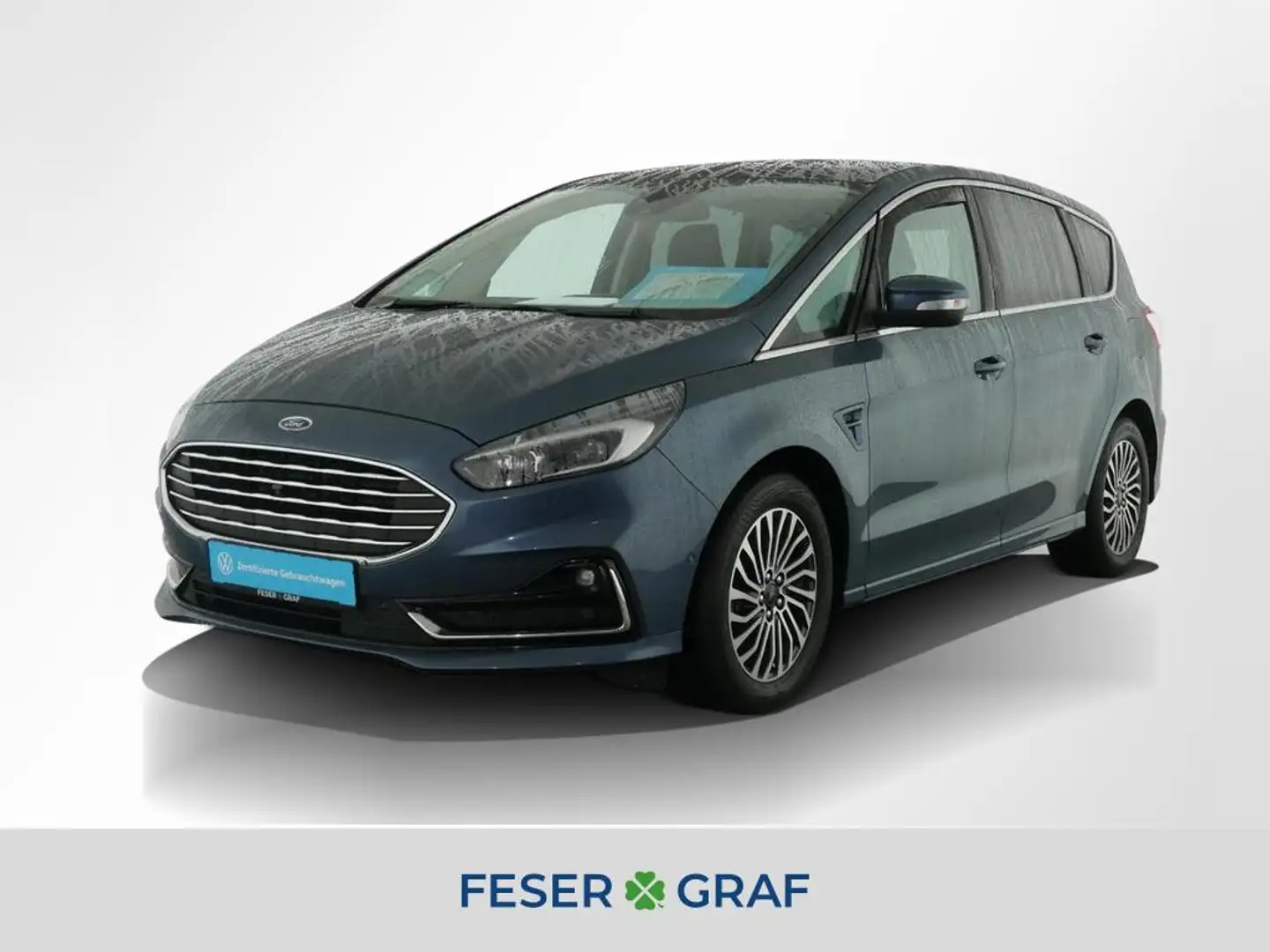 Ford S-Max Titanium 2.0 EcoBlue Navi AHK Pano LED Bleu - 1