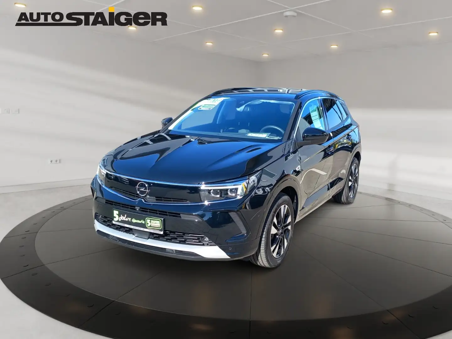 Opel Grandland 1.2 Turbo Elegance Alcantara, AHK Negro - 2