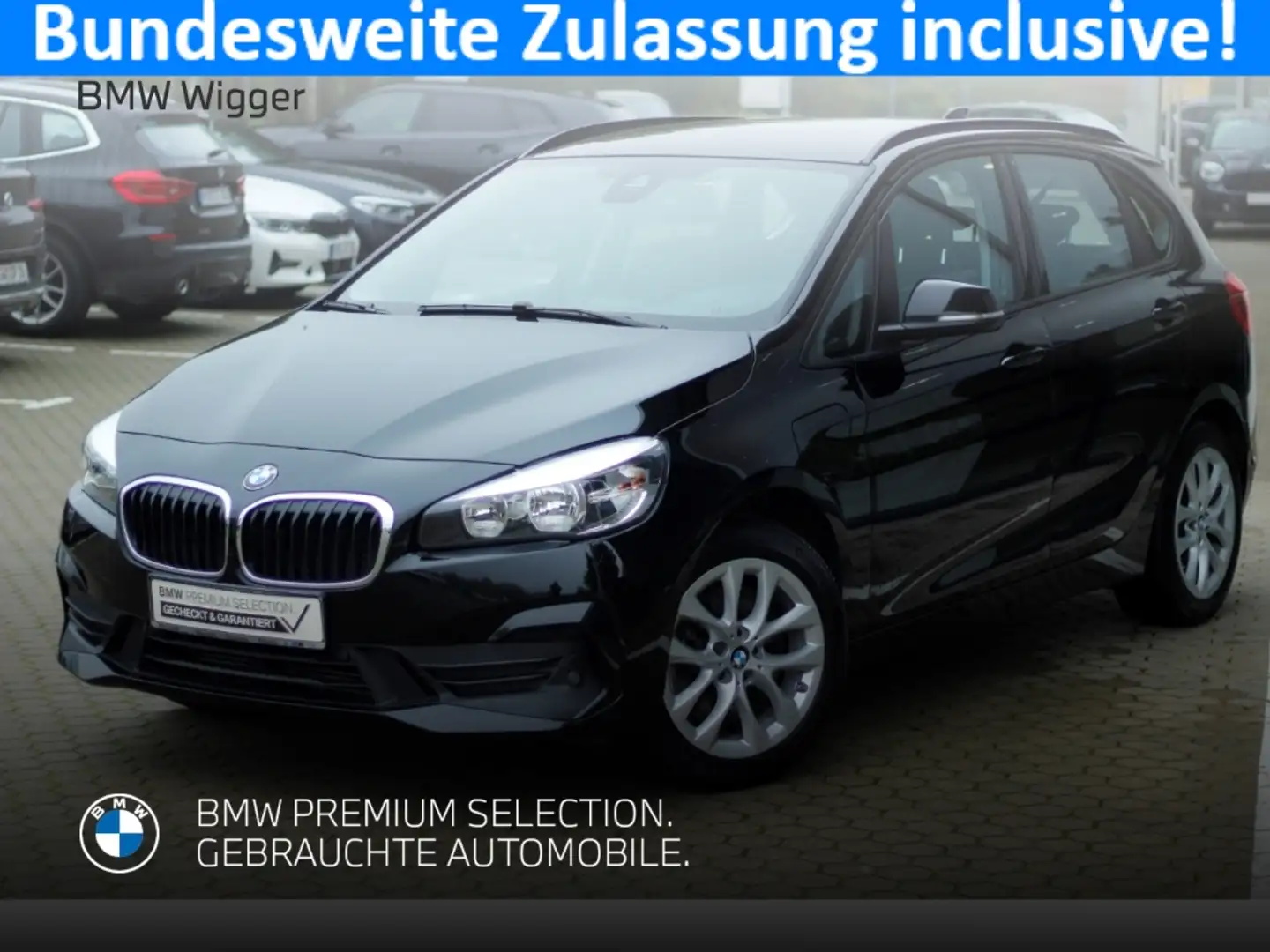 BMW 225 xe Advantage iPerformance/Navi/ACC/SHZ Zwart - 1