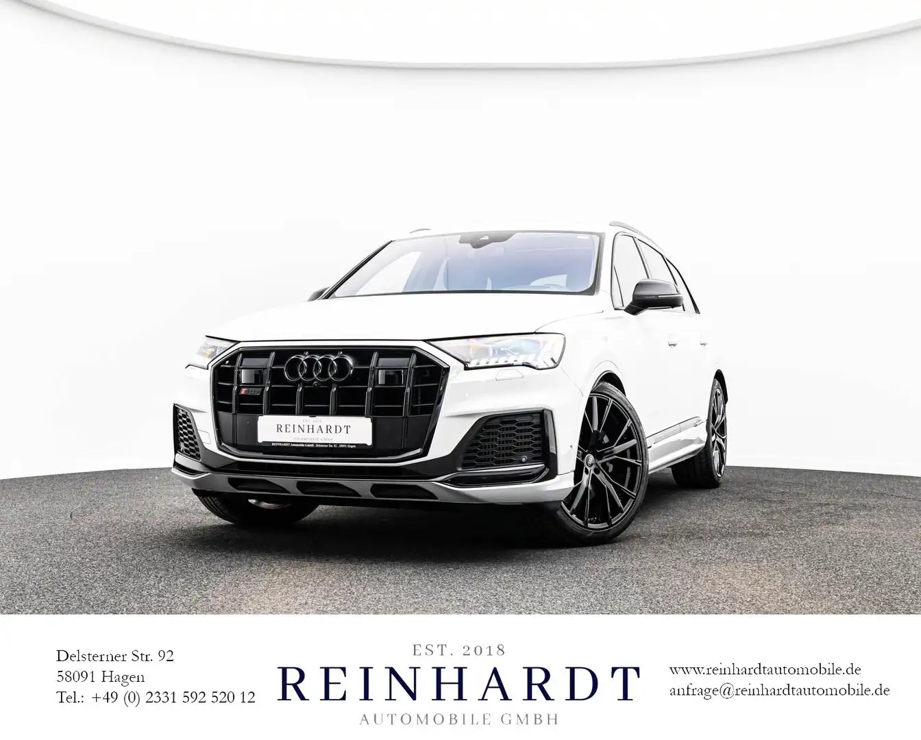 Audi SQ7 4.0TFSi BLACK/LSR/ACC/HuD/PANO/360°/7-SITZE Blanc - 1