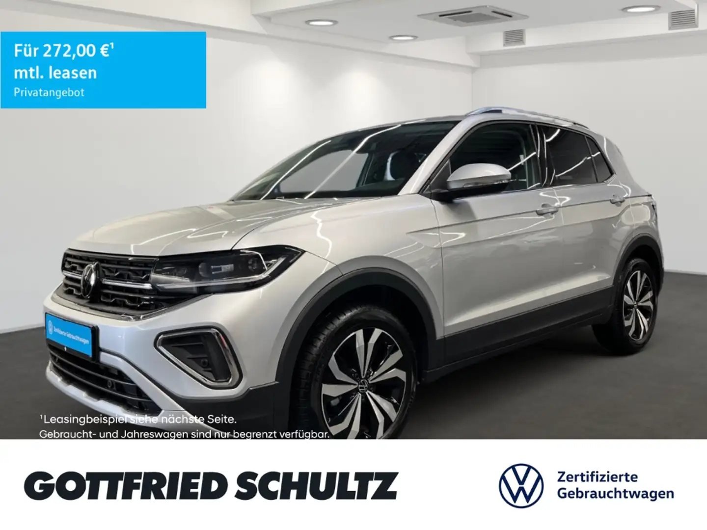 Volkswagen T-Cross 1.0 TSI Style ACC IQ.DRIVE App-Connect Leichtmetal Silber - 1