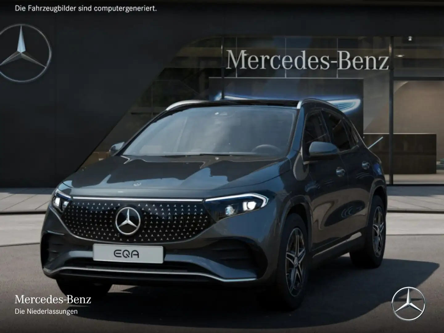 Mercedes-Benz EQA 350 4M AMG+PREMIUM+PANO+360+MEMORY+BURMESTER Grau - 2