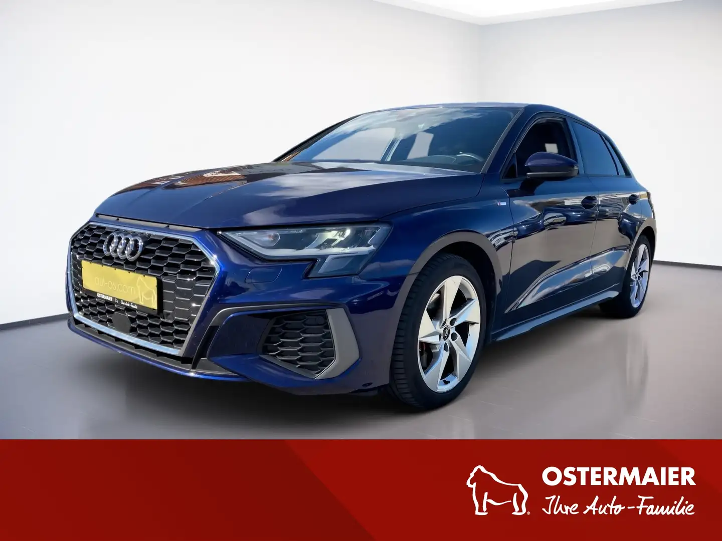 Audi A3 Sportback S LINE 35TFSI 150PS B&O.SHZG.PDC Bleu - 1