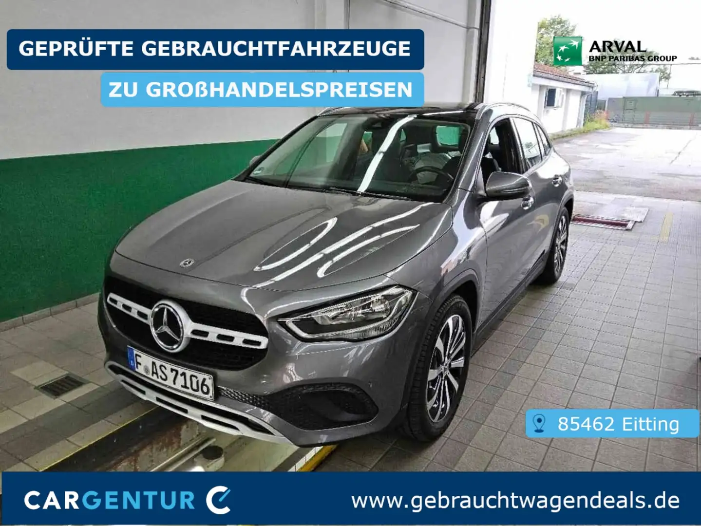 Mercedes-Benz GLA 220 d Pano S-Dach Key Lane Navi AUT Klima Gris - 1