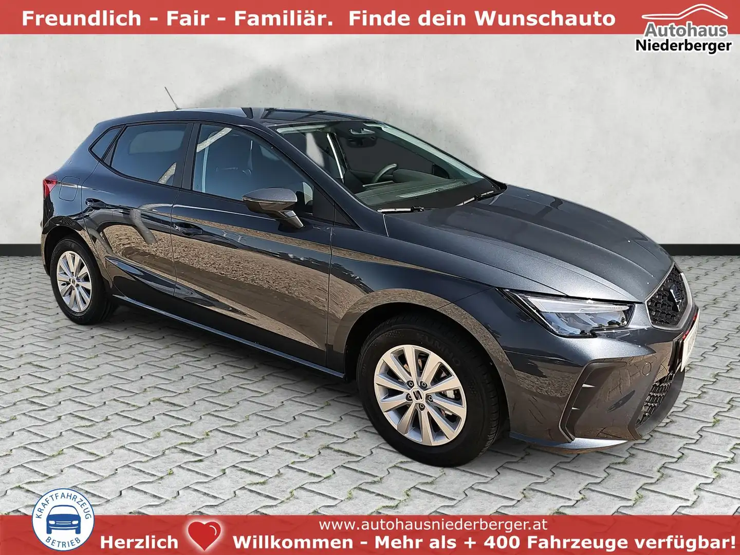 SEAT Ibiza 1.0 MPI 59 kW / Klimaanlage Tempomat 59 kW (80 ... Grau - 1