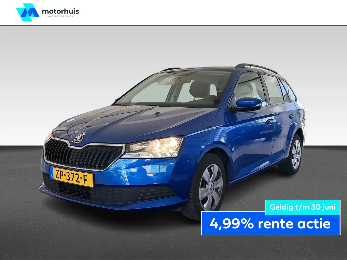 Skoda Fabia Combi 1.0 Greentech 75pk Active / Airco / Apple Ca Azul - 1