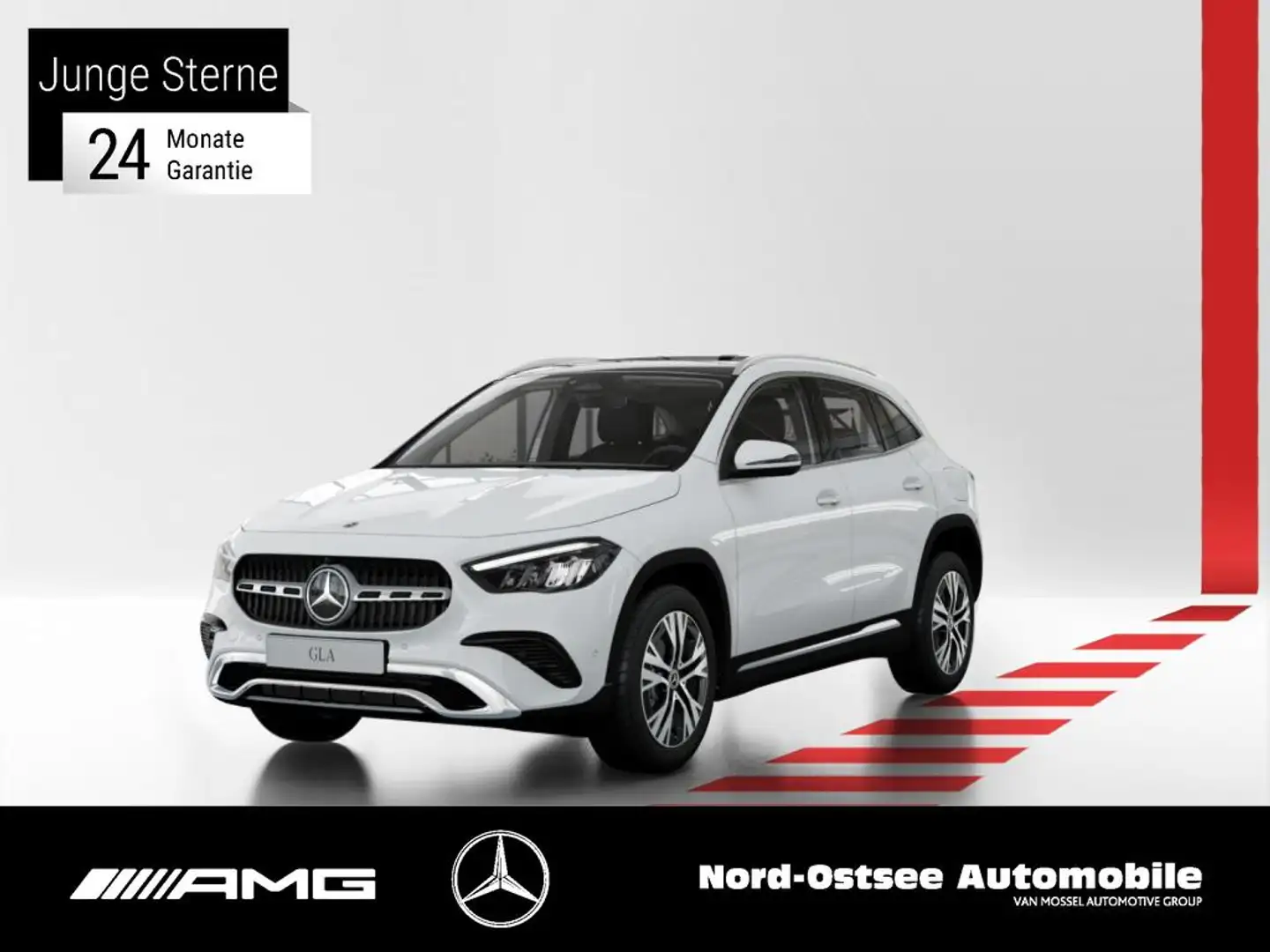 Mercedes-Benz GLA 180 PROGRESSIVE ADV PANO DISTRO 360° KEYLESS Blanco - 1