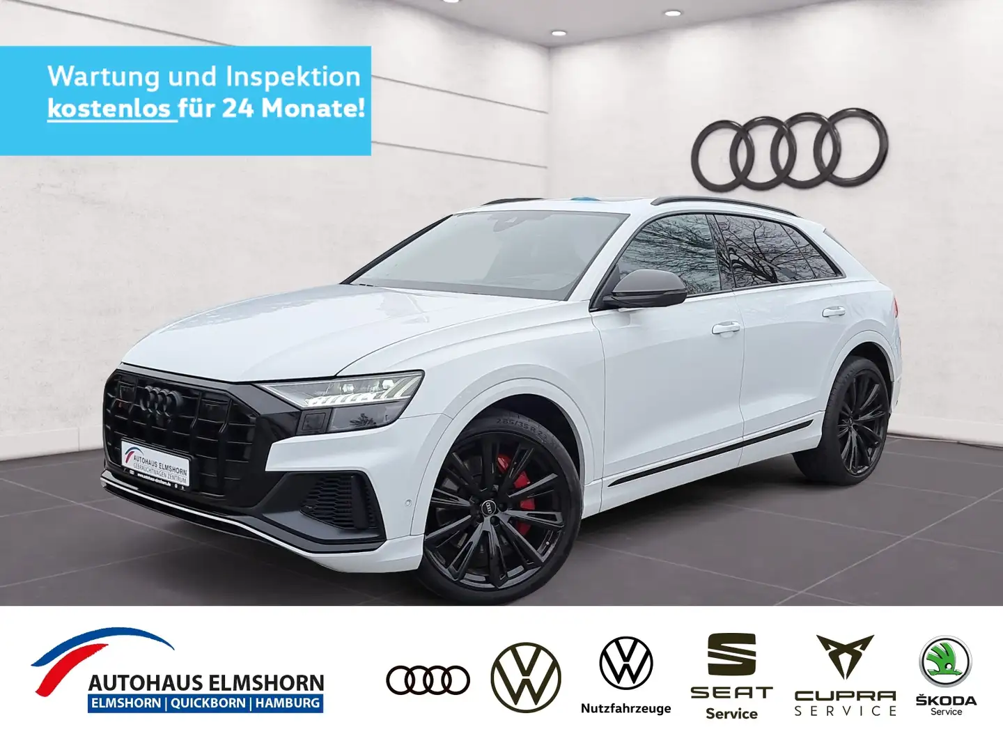 Audi SQ8 competition plus 4.0 TFSI quattro tiptr. PANO AHK Weiß - 1