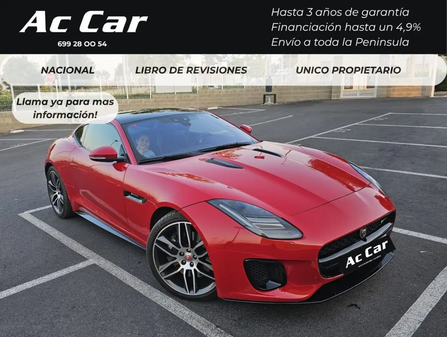 Jaguar F-Type 2.0 i4 221kW Coupé R-Dynamic Auto Rojo - 1