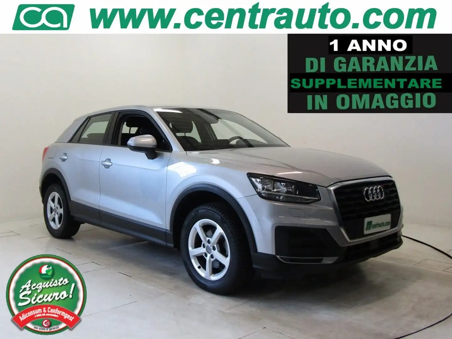 Audi Q2 30 TDI 1.6 TDI Manuale Business 2WD Stříbrná - 1