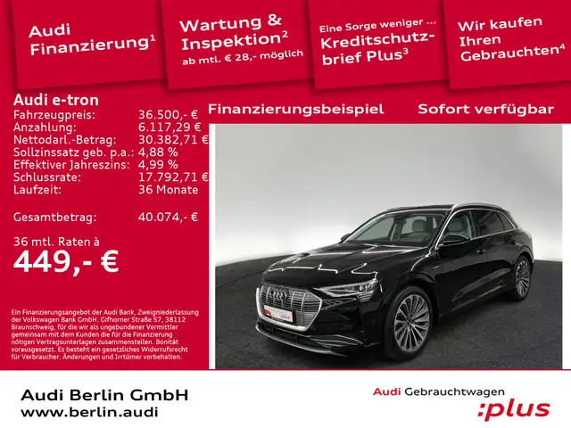 Audi e-tron advanced 55 qu. LEDER RFK NAVI HUD
