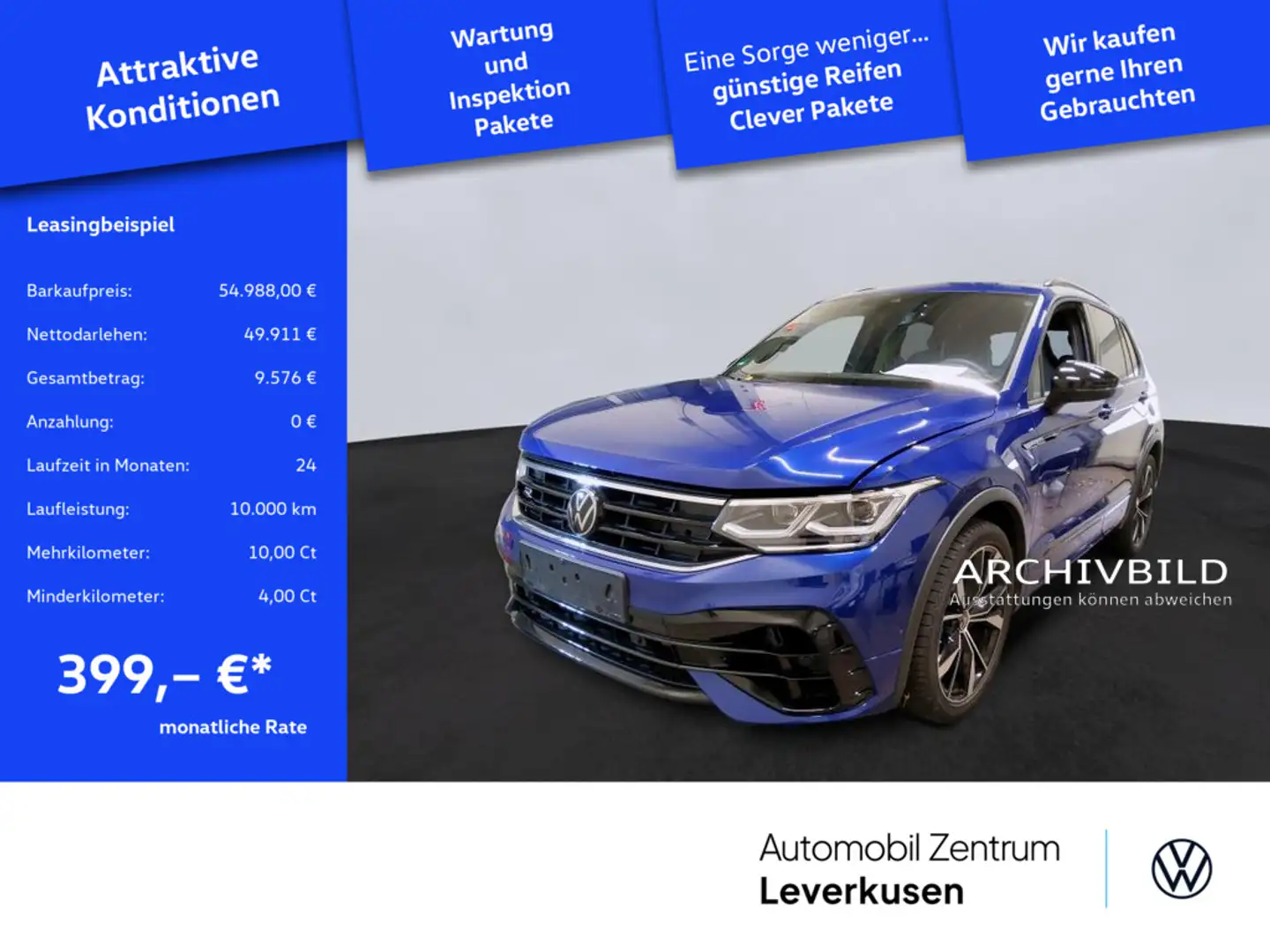 Volkswagen Tiguan R KAM 360° NAVI VIRT DCC SHZ CARPLAY AHK Schwarz - 1