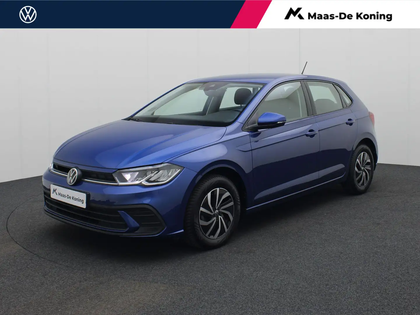Volkswagen Polo 1.0TSI/95PK Life · Apple/Android Car Play · Airco Blauw - 1