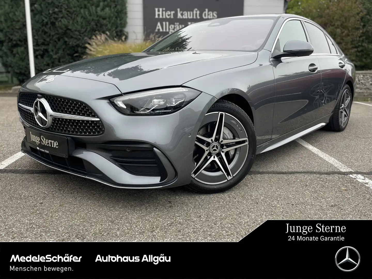 Mercedes-Benz C 300 C 300 d 4M AMG AHK Mem Distr Ambi Sound AMG Line Grau - 1
