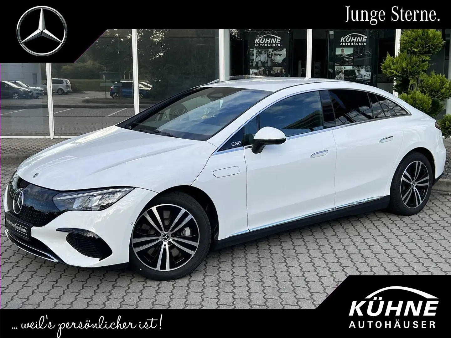 Mercedes-Benz EQE 300 Electric Art Burm3D AHK Distro LED Cam Blanc - 1