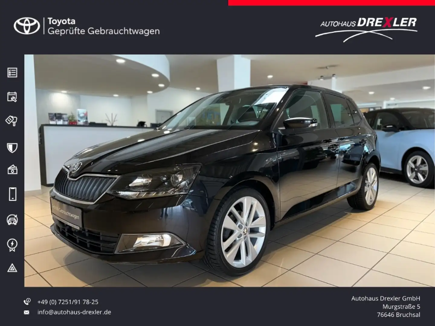 Skoda Fabia Clever 1.0L (Sitzheizung, BT) Noir - 1