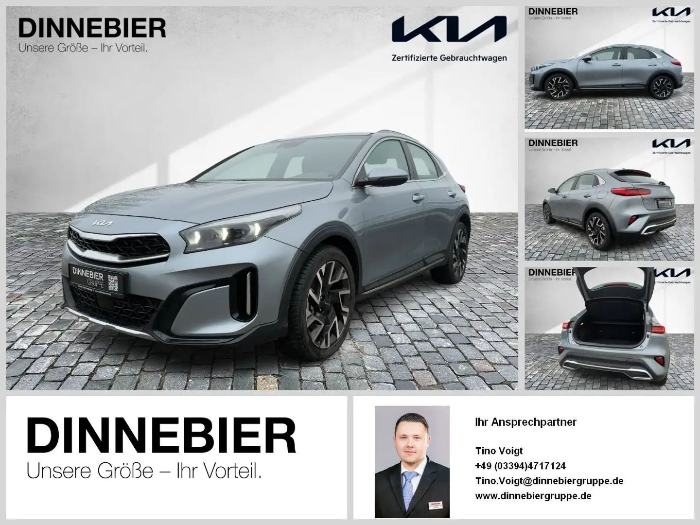 Kia XCeed 1.5T Spirit LED+Kamera+Navigation+SHZ Silber - 1