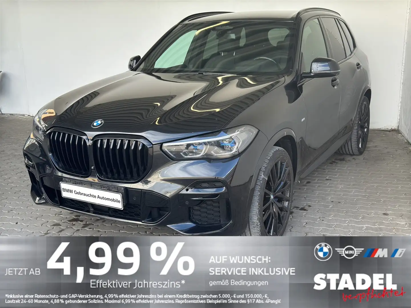 BMW X5 xDrive30d M Sport Navi.Laser.HuD.ACC.360°.AHK Schwarz - 1